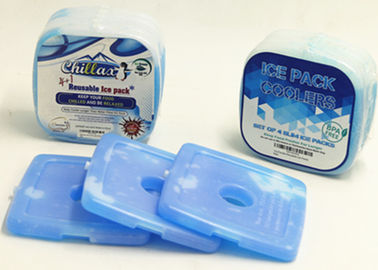 Pakken van het douane de Blauwe Harde Plastic Ijs voor Voedsel 12,2 * 12,2 * 1.2cm
