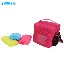 Kinderen mini-ijszakken voor lunchzak, rode bevroren gelpakketten 12 * 7,8 * 2 cm Grootte Voor voedsel bevroren